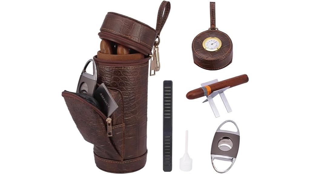 cigar case with cutter