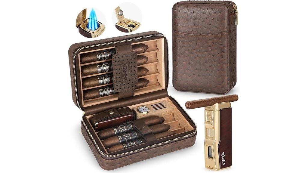 cigar humidor with lighter