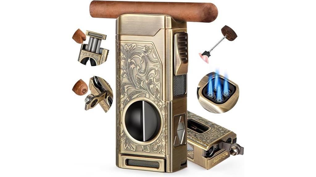 cigar lighter with cutter