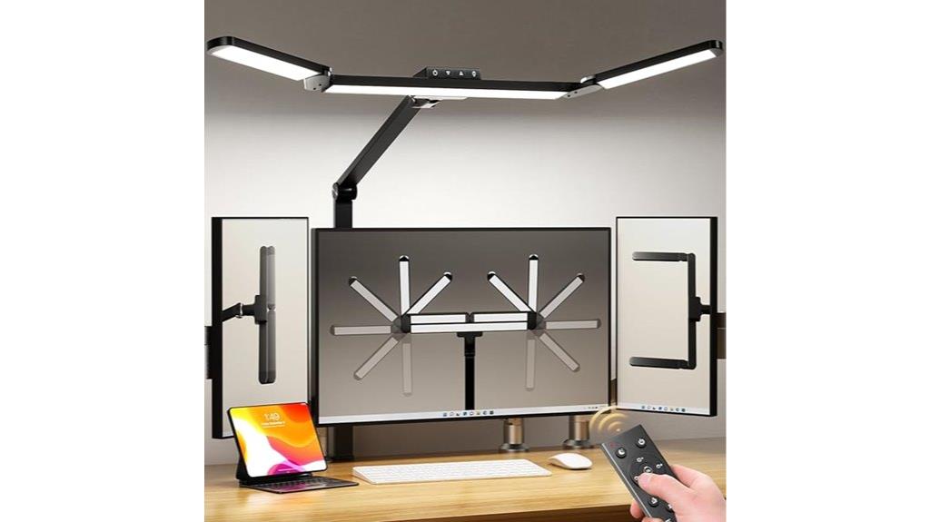 clamp mounted led desk lamp