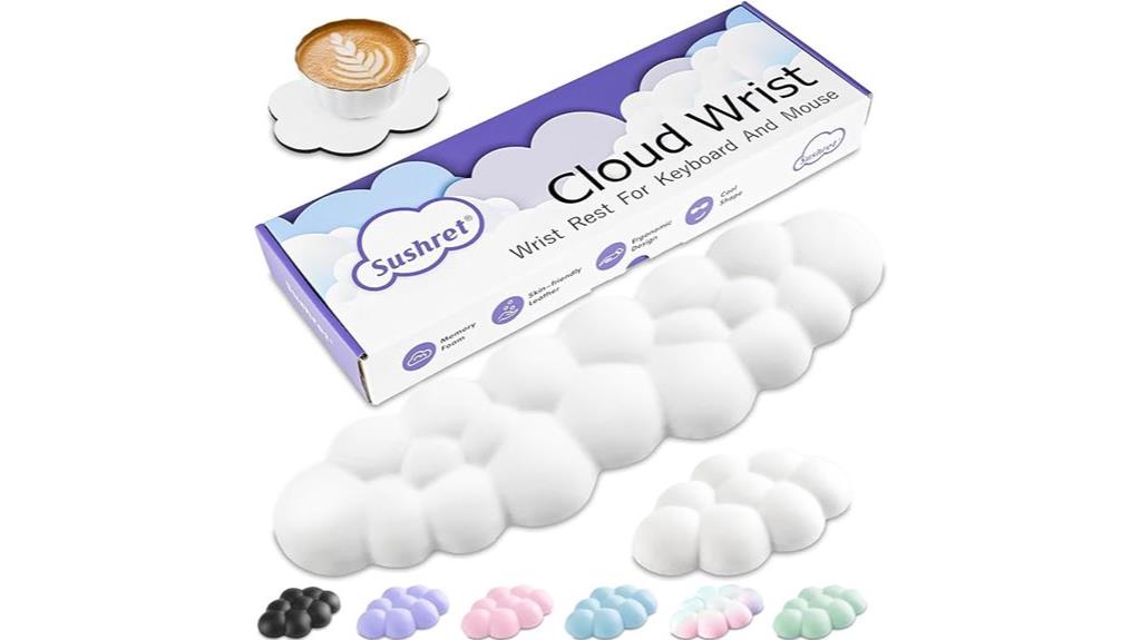 cloud themed pu leather