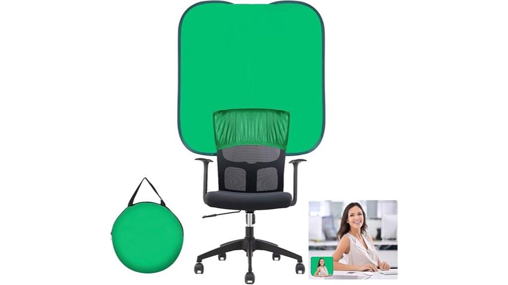 collapsible 40 inch green screen