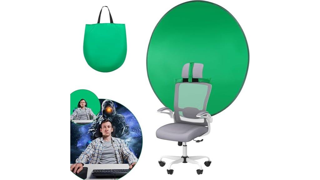 collapsible green screen chair