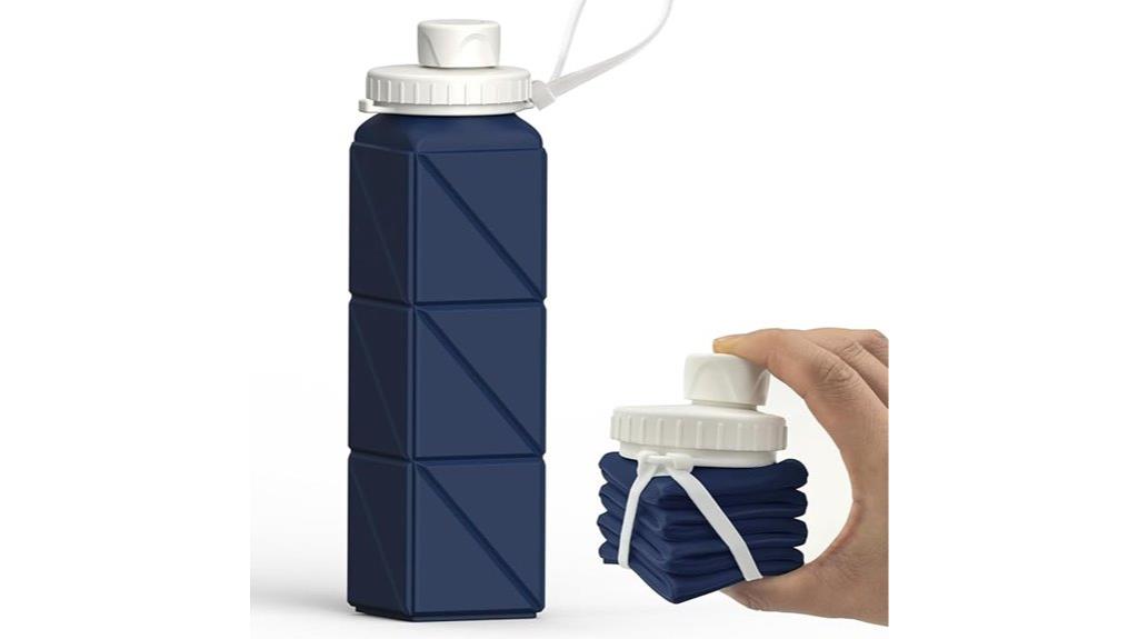 collapsible silicone travel bottle
