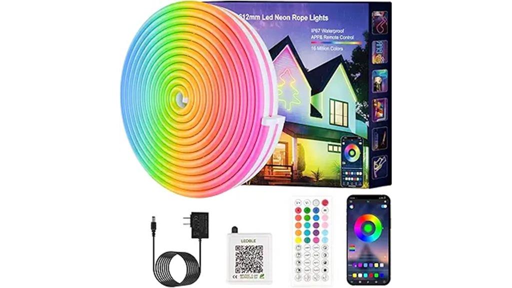 colorful app controlled neon