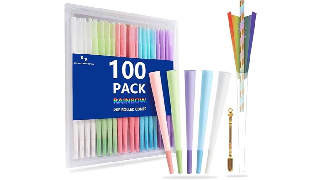 colorful king size rolling papers