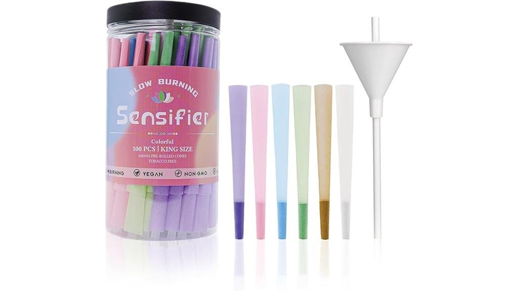 colorful pre rolled cones pack