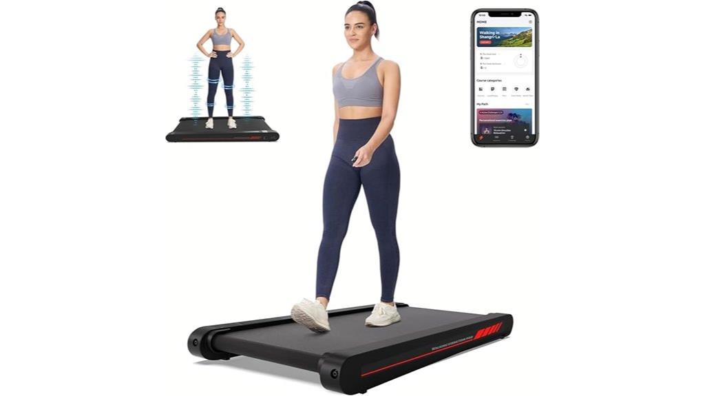 compact app controlled treadmill