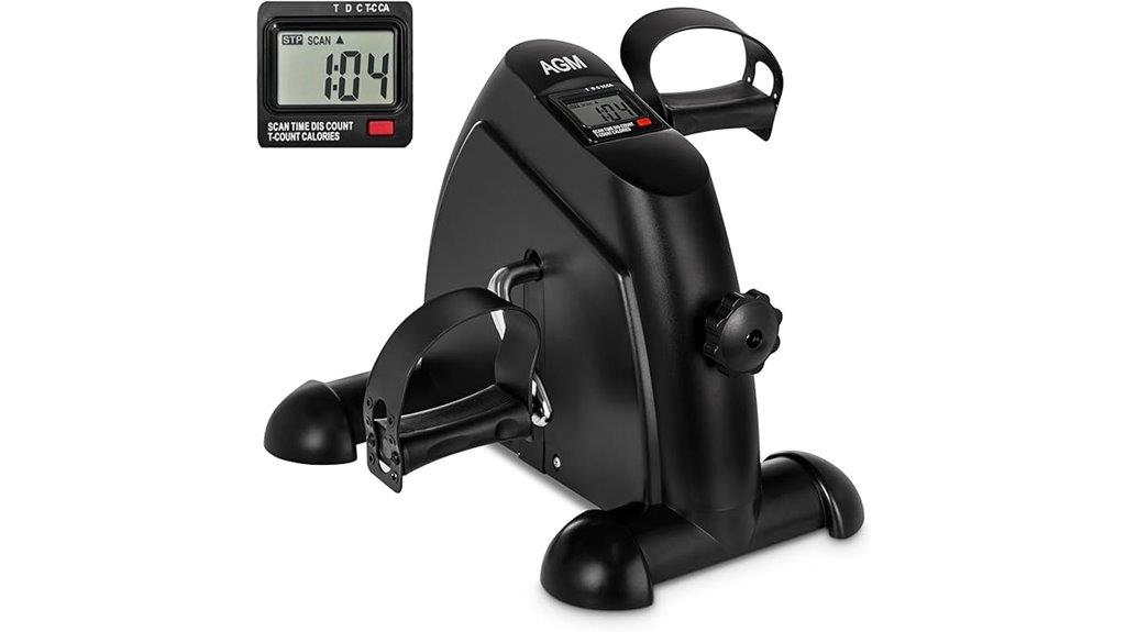 compact exercise bike display
