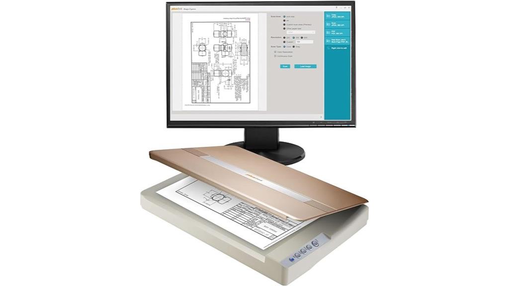 compact high resolution flatbed scanner