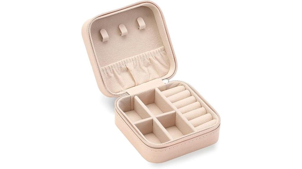 compact travel jewelry organizer