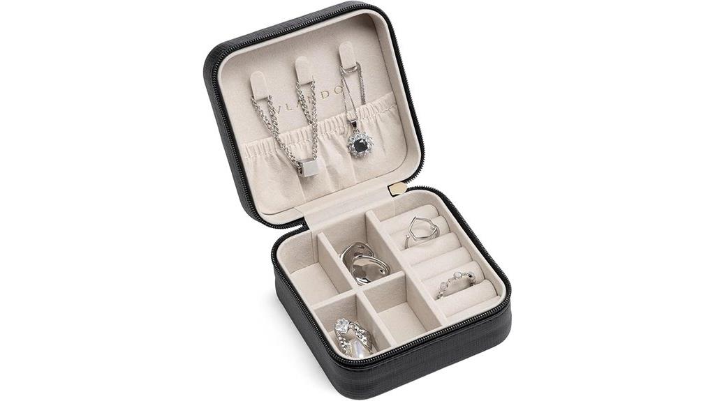 compact travel jewelry organizer