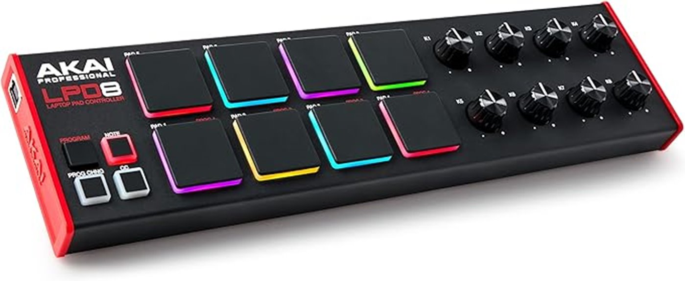 compact usb midi controller
