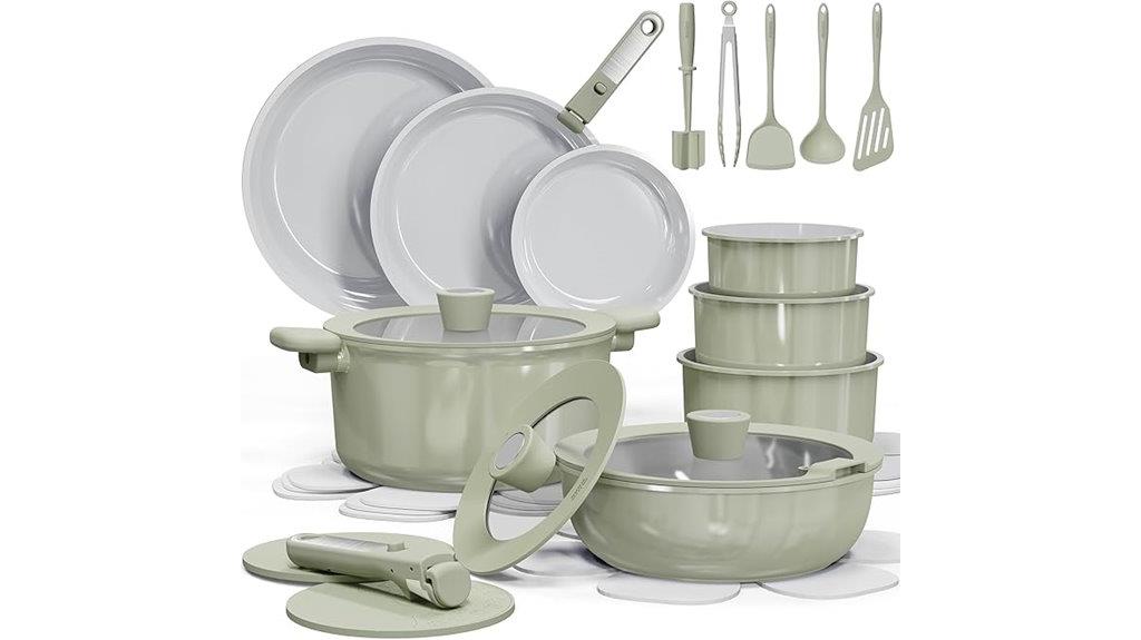 complete 27 piece ceramic kitchen set