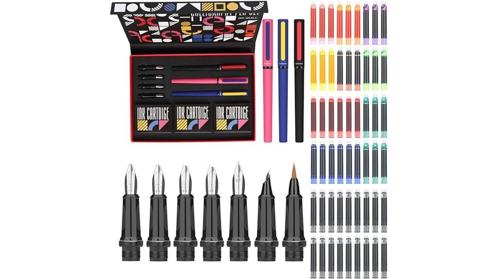 complete 64 piece calligraphy set