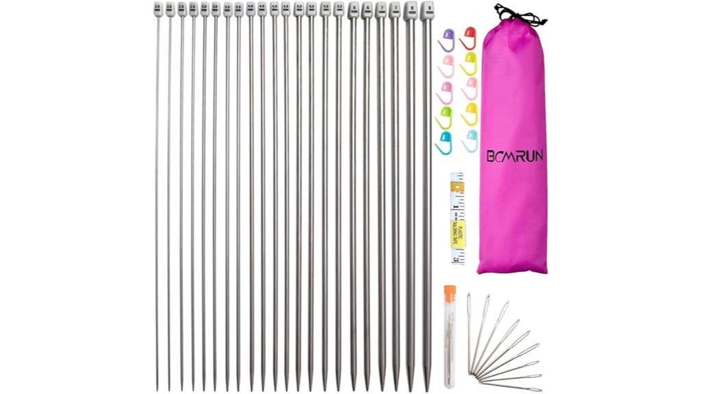 complete knitting needle set