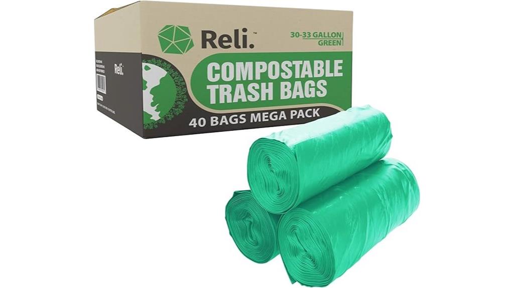 compostable 33 gallon trash bags