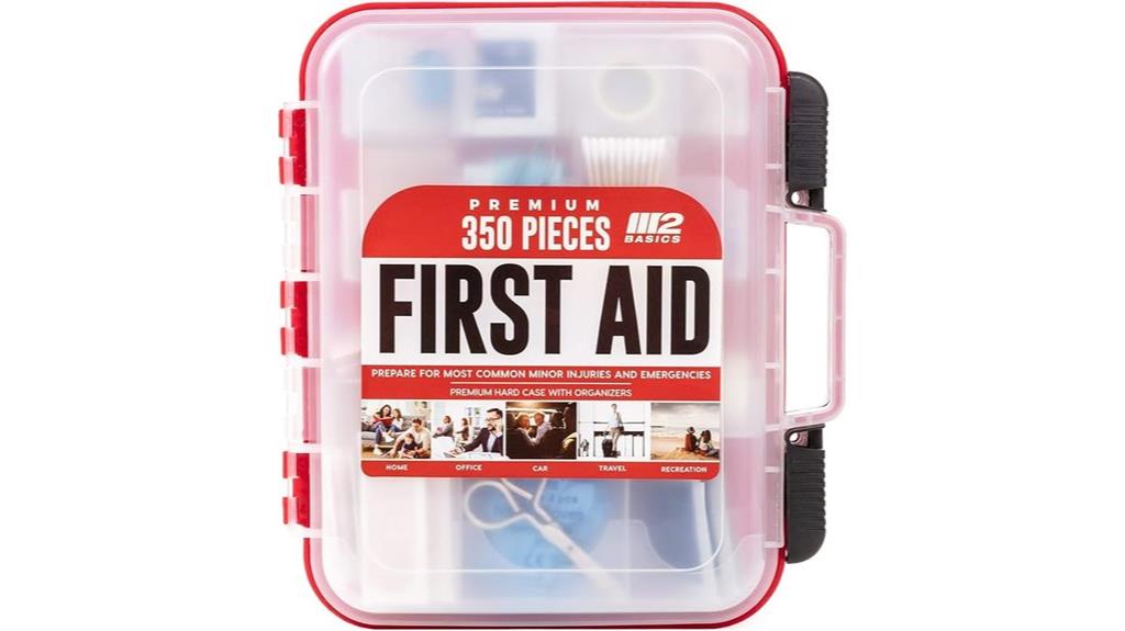 comprehensive 350 piece first aid
