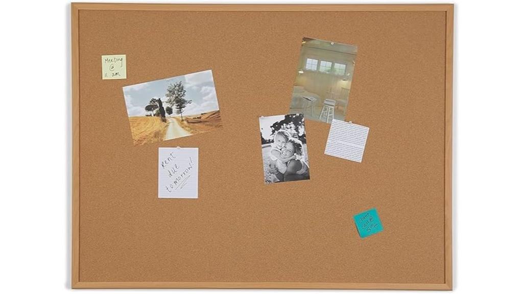 cork bulletin board frame