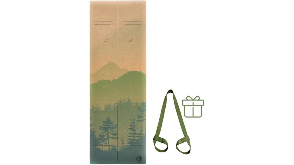 cork yoga mat natural