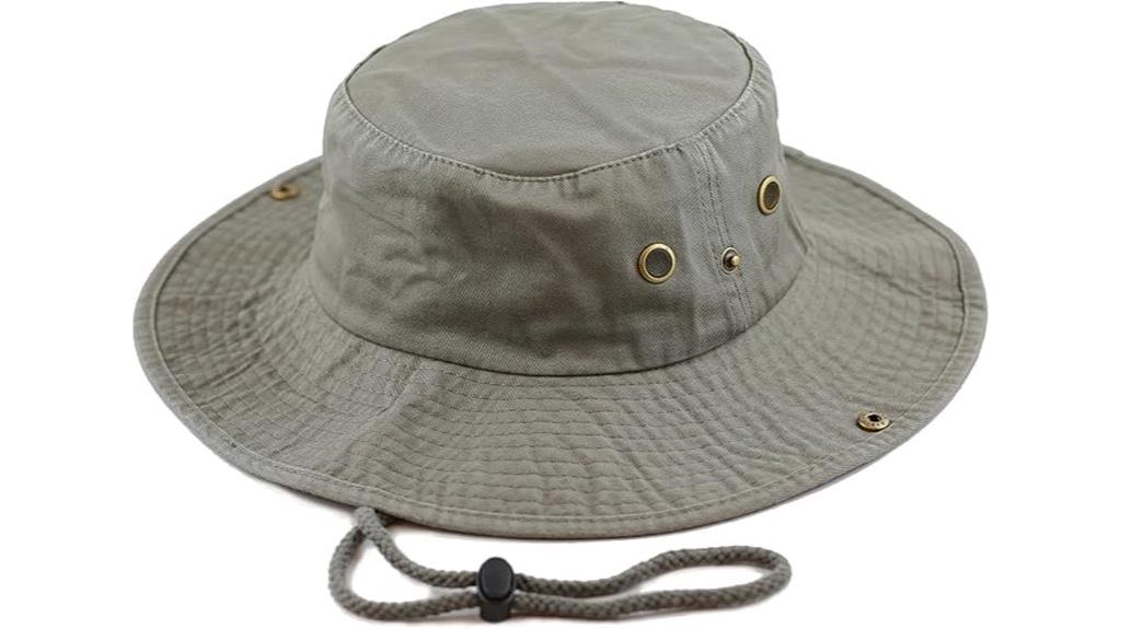 cotton safari wide brim