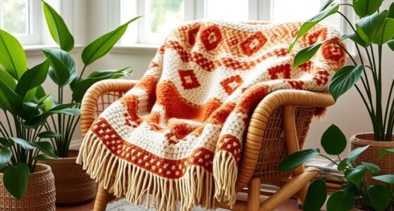 cozy boho throw blankets