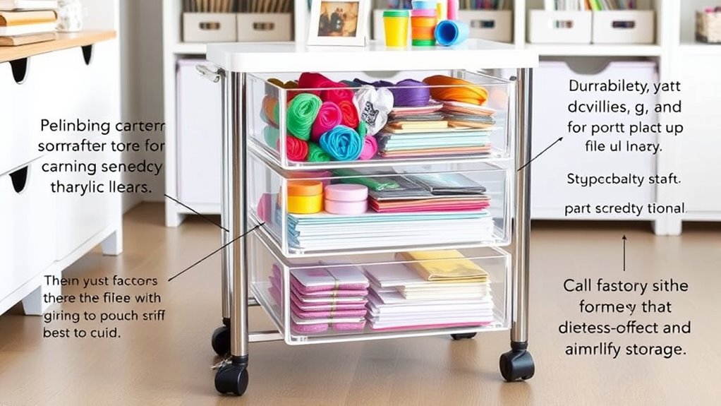 craft supplies storage considerations