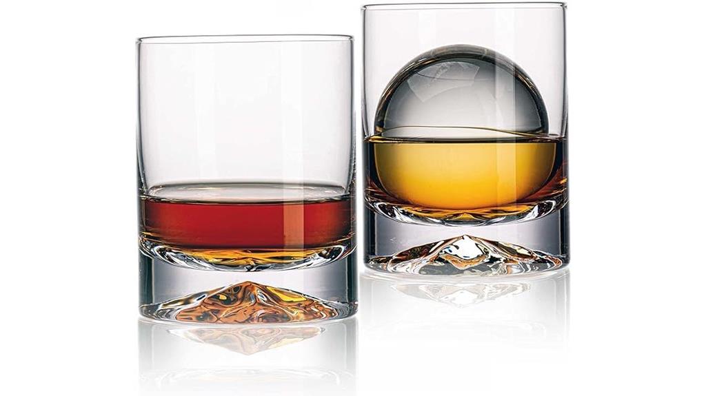 crystal hand blown glasses