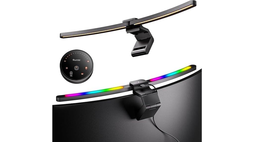 curved rgb light bar