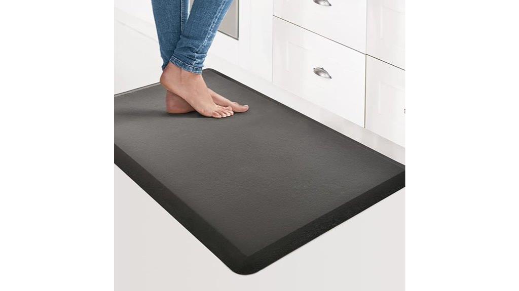 cushioned kitchen mat black