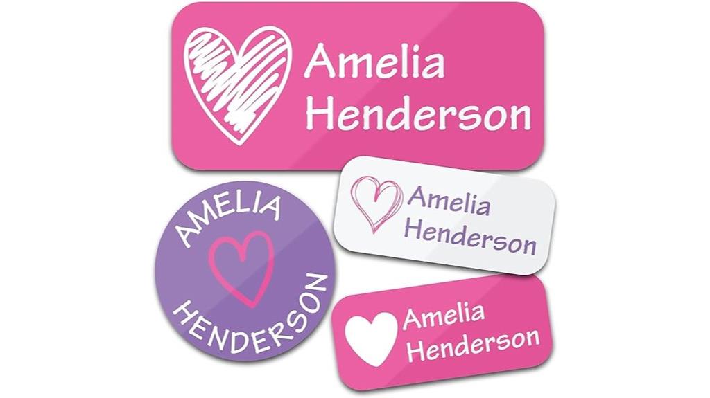 custom kid label stickers