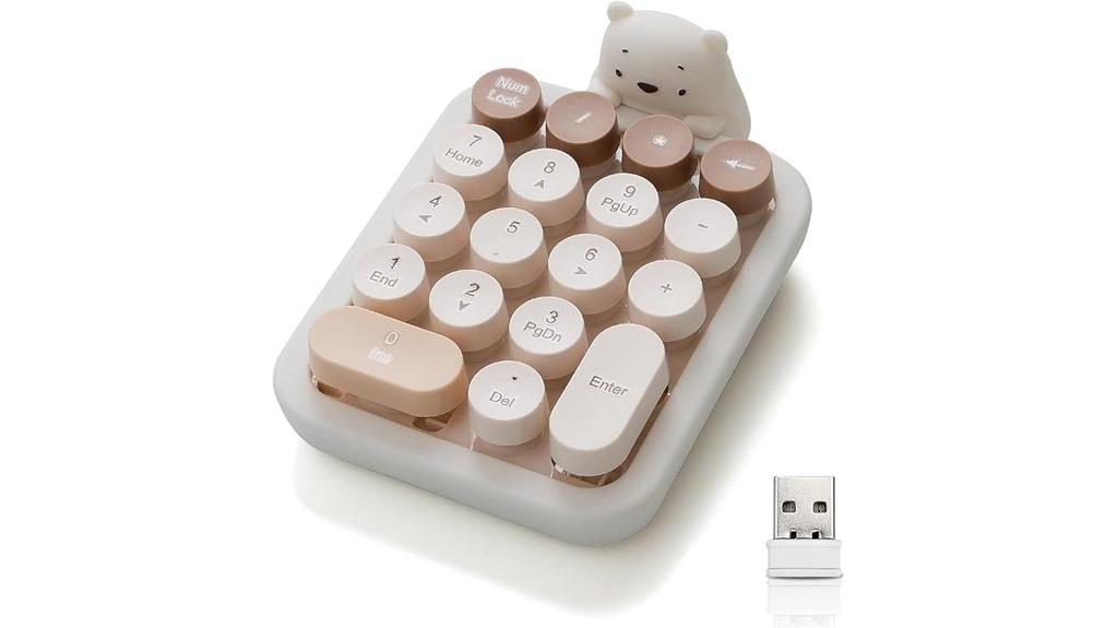 cute silicone bear keypad