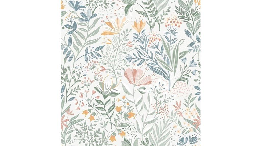decorative floral wallpaper design