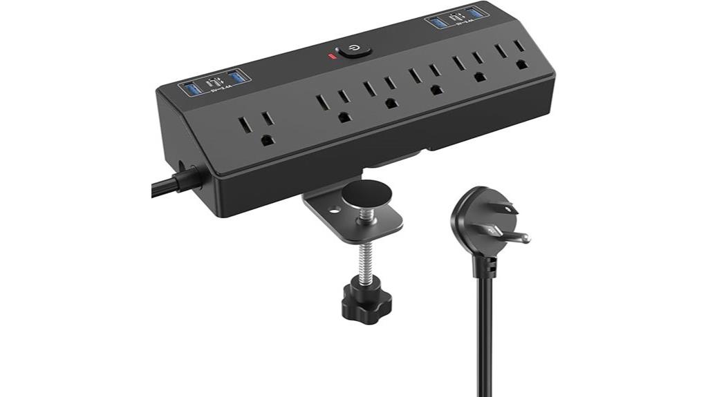 desk clamp power station