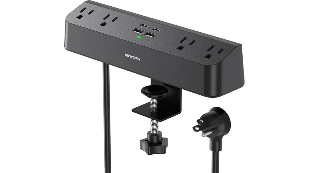 desk clamp power strip