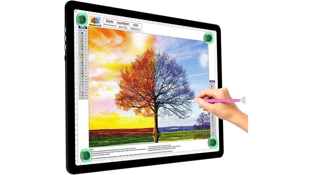 diamond painting light board