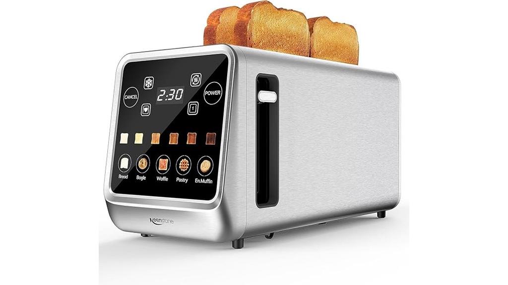 digital touchscreen toaster with memory