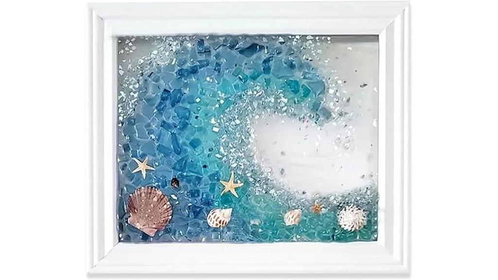 diy resin beach art