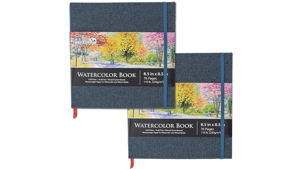double pack watercolor books