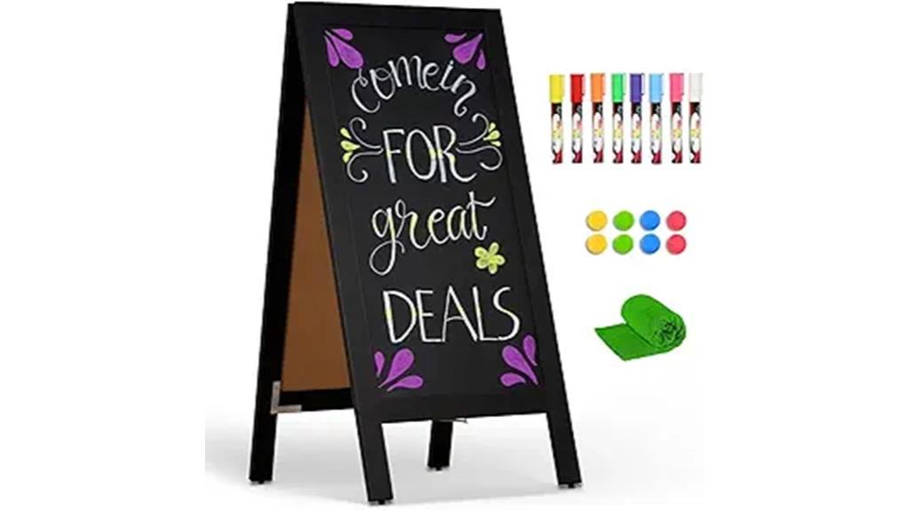 double sided magnetic chalkboard