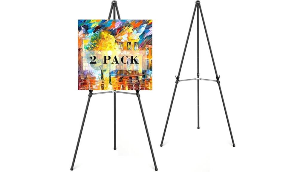 double sign display stands