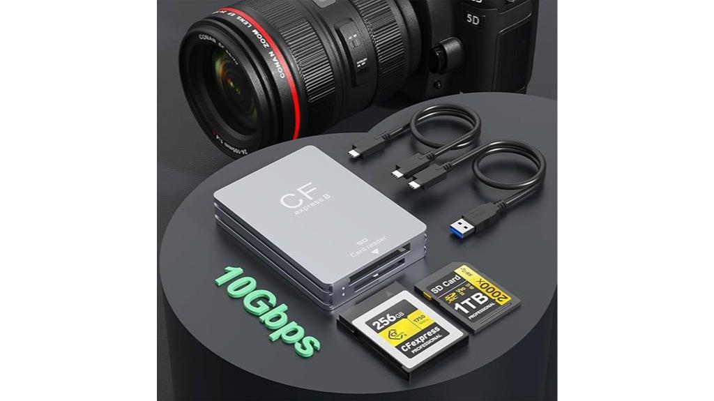 dual card slot reader