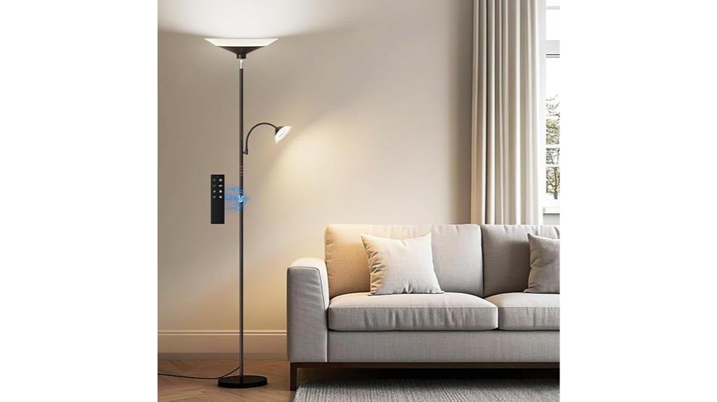 dual control floor lamp