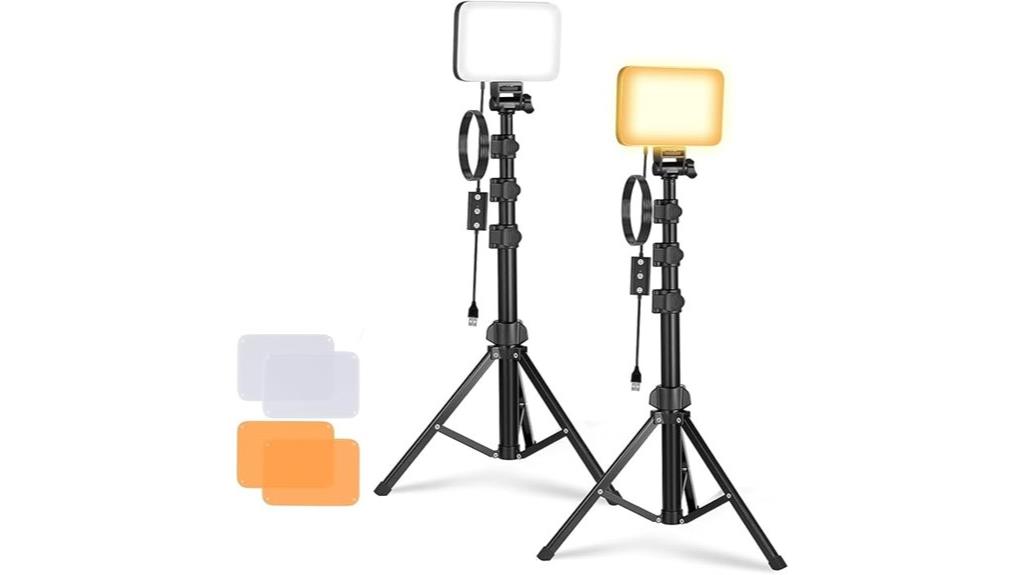 dual led video light kit