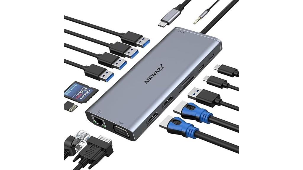 dual monitor usb c dock