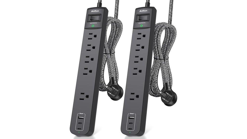 dual pack power strips