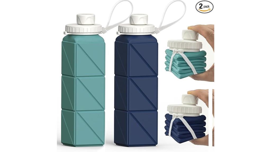 dual silicone travel bottles