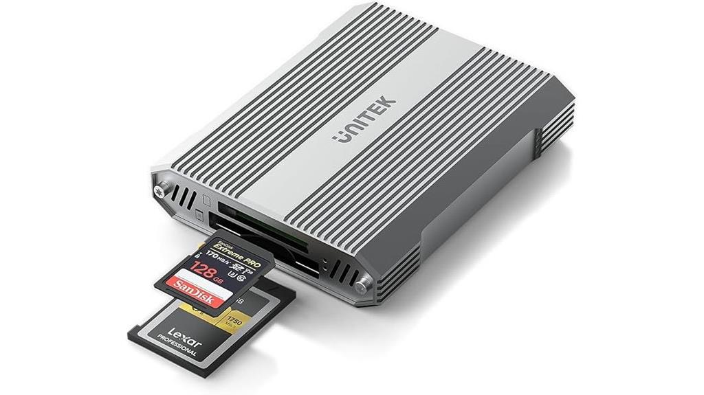 dual slot card reader