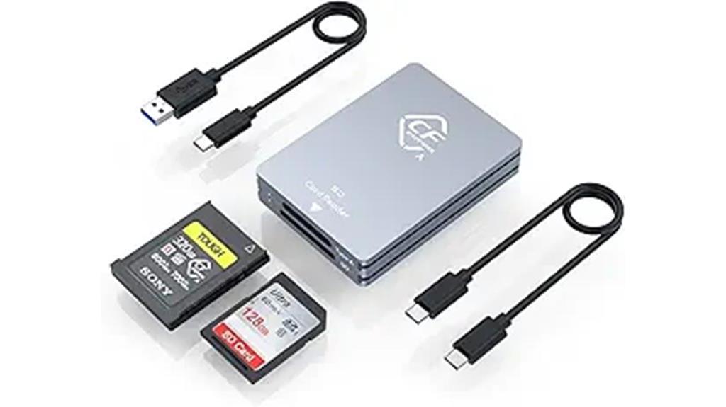 dual slot memory card reader