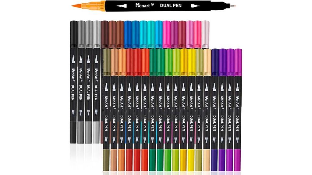 dual tip art markers